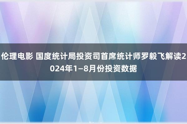 伦理电影 国度统计局投资司首席统计师罗毅飞解读2024年1—8月份投资数据