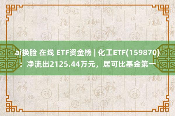 ai换脸 在线 ETF资金榜 | 化工ETF(159870)：净流出2125.44万元，居可比基金第一