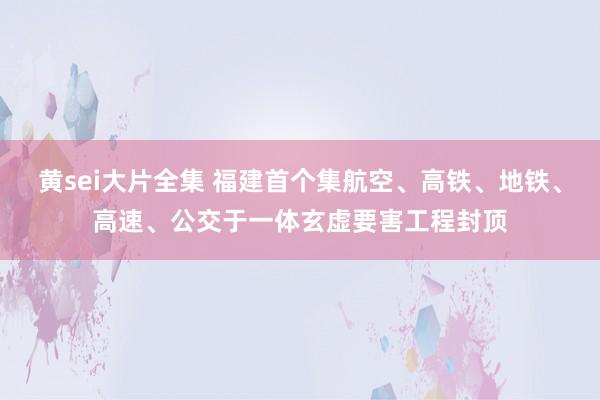 黄sei大片全集 福建首个集航空、高铁、地铁、高速、公交于一体玄虚要害工程封顶